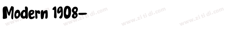 Modern 1908字体转换